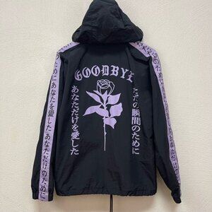 Samii Ryan Goodbye Japan Black & Lavender Windbreaker Jacket Hoodie Medium